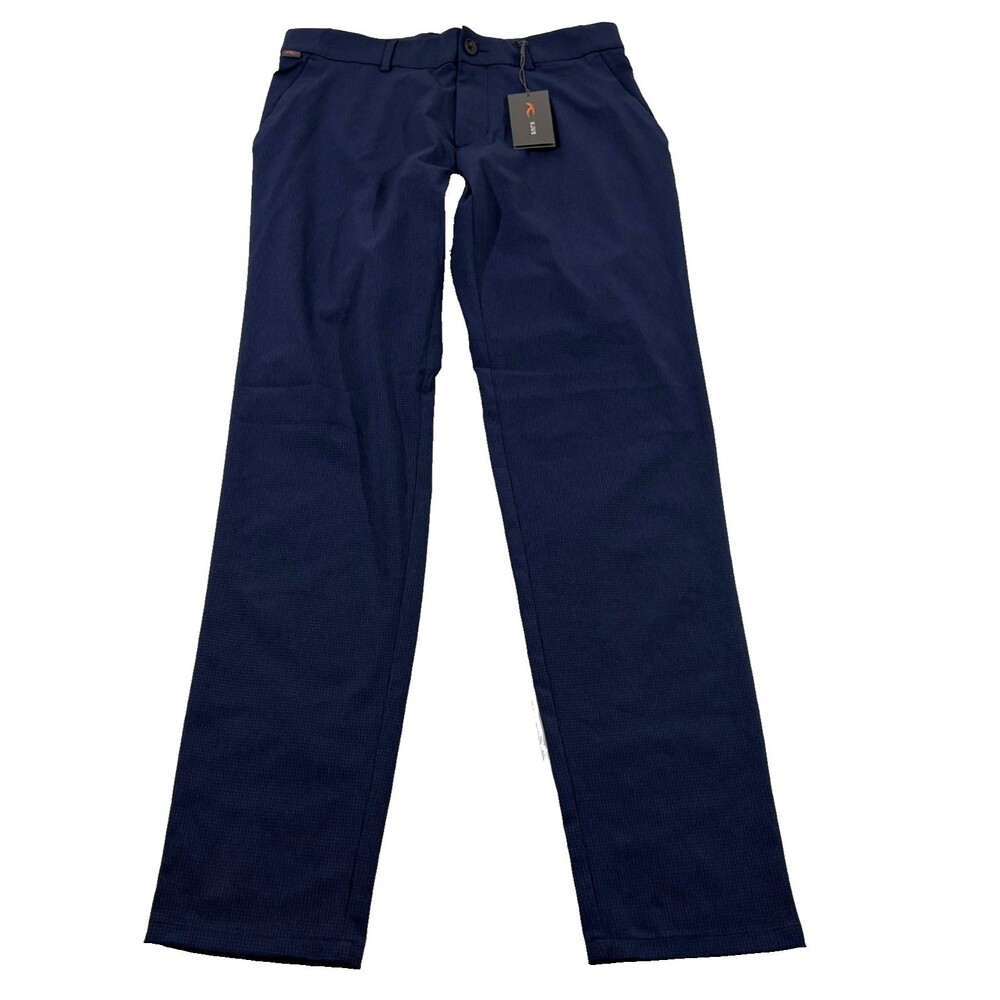 KJUS Trade Wind Golf Pants Mens Tailored Fit Performance Stretch Blue Sz 32 NWT